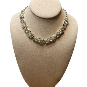 Vintage Coro Rhinestone Choker Necklace ~ 16 Inches